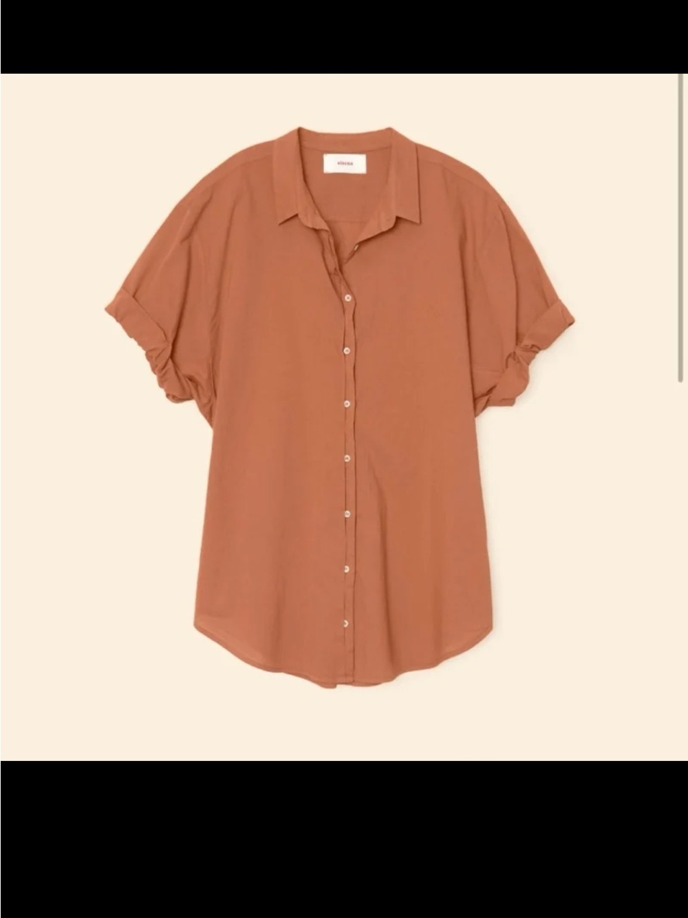 XIRENA Channing shirt in ginger Oversized size Small